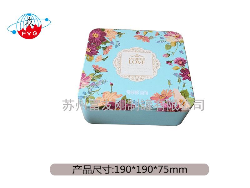 Square Tin box