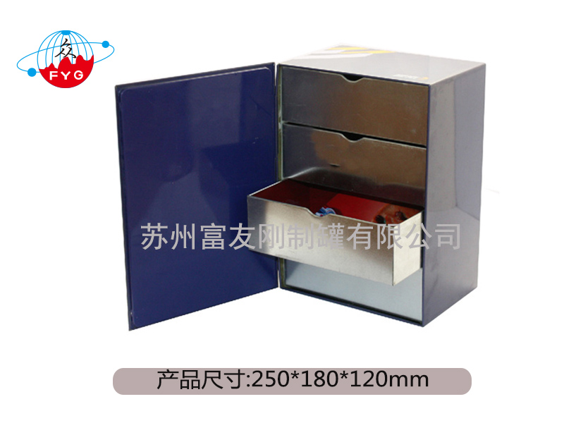 Rectangular tin box