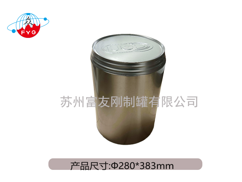 圆形铁罐